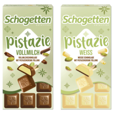 Schogetten pistachio melk of wit